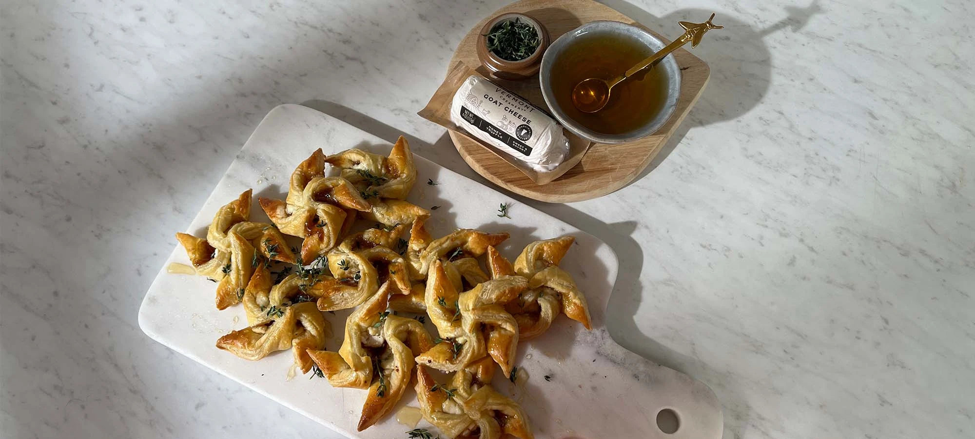 Honey Truffle Goat Cheese & Fig Pinwheels | Vermont Creamery