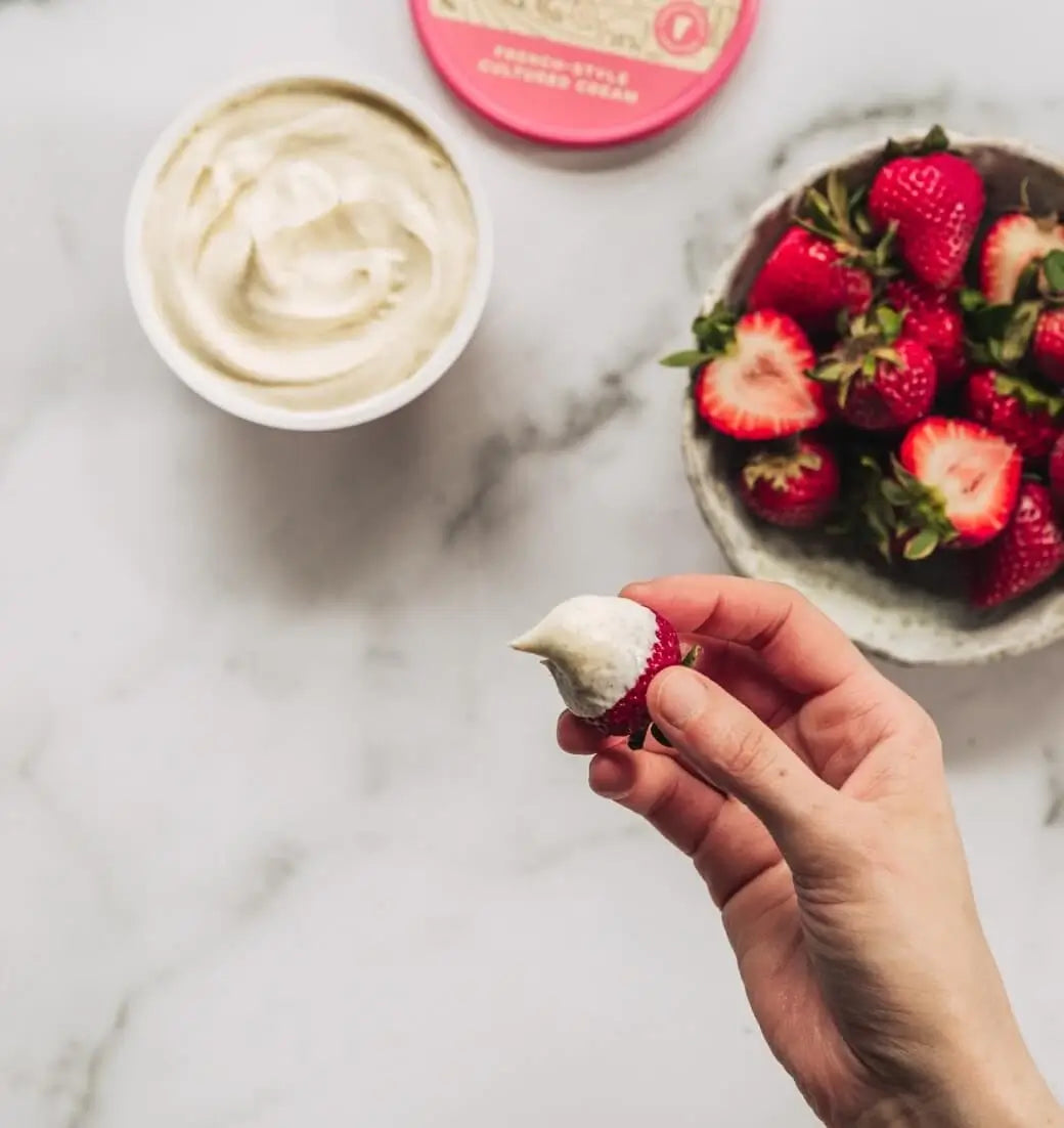 Vermont Creamery Crème Fraîche With Strawberries