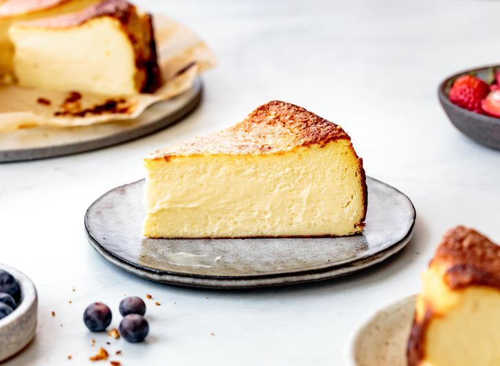 Goat Cheese Basque-Style Burnt Cheesecake