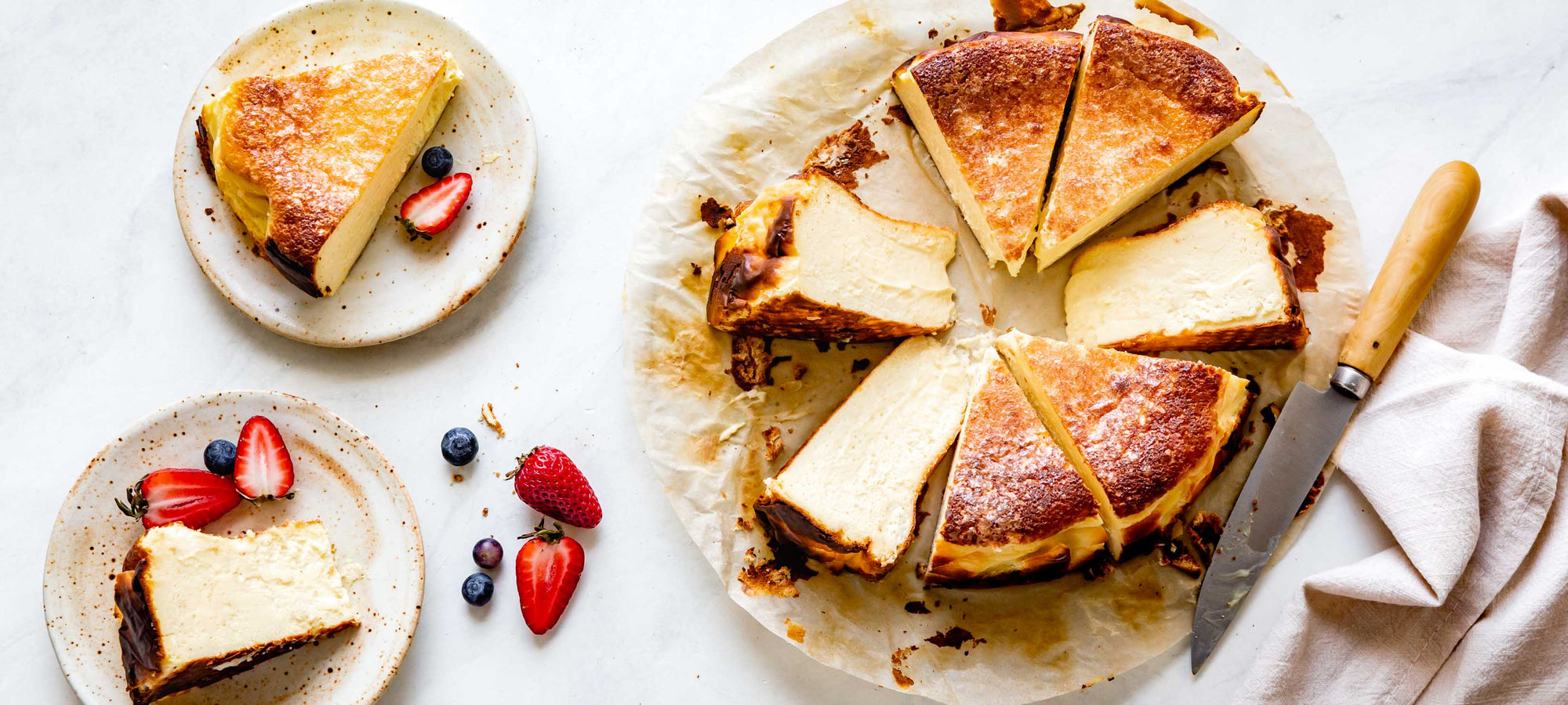 Goat Cheese Basque-Style Burnt Cheesecake | Vermont Creamery