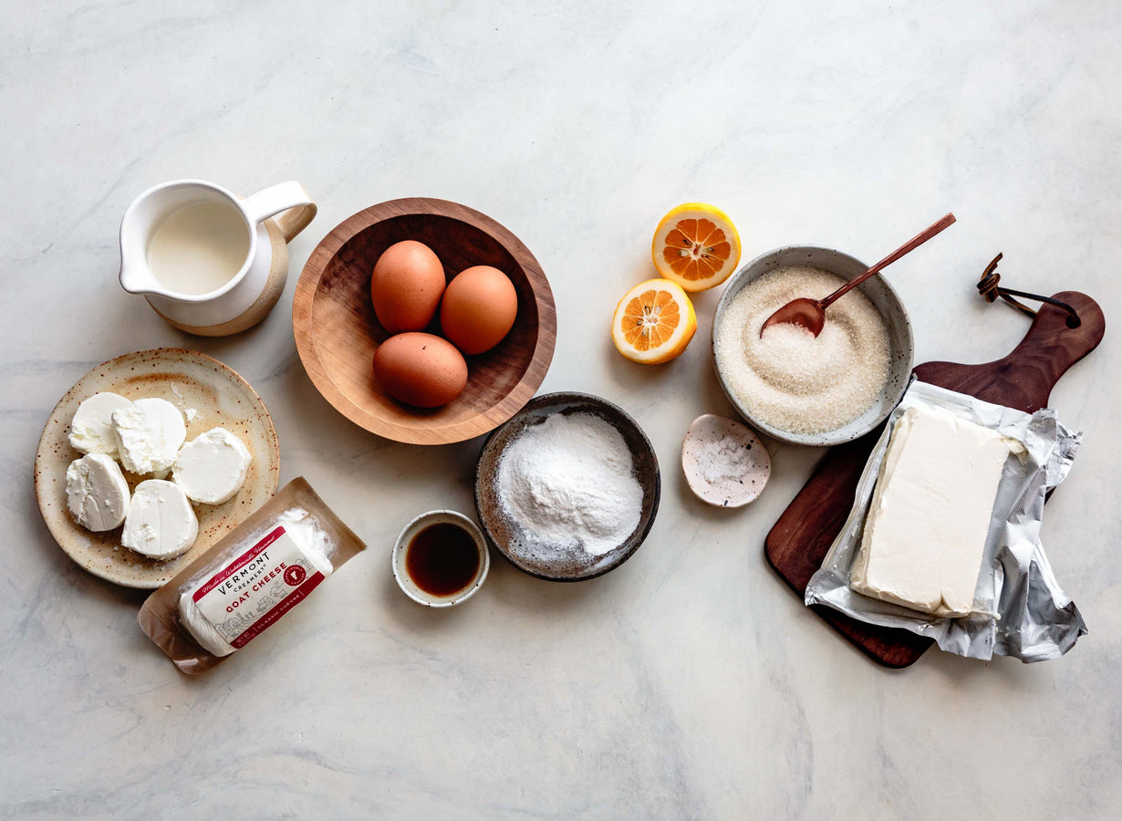 Goat Cheese BasqueStyle Burnt Cheesecake Vermont Creamery