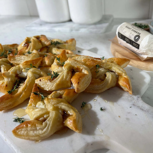 Honey Truffle Goat Cheese & Fig Pinwheels