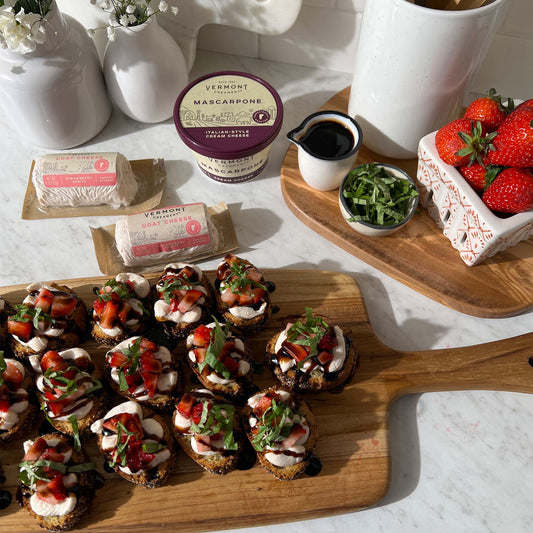 Strawberry Spritz Bruschetta