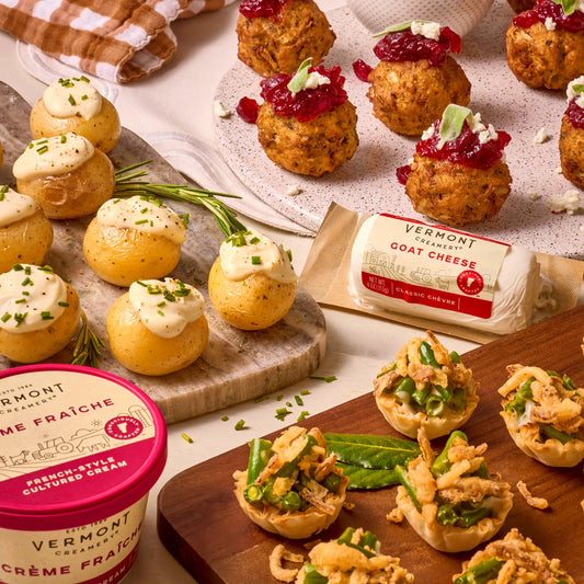 Crème Fraîche Mini Baked Potatoes