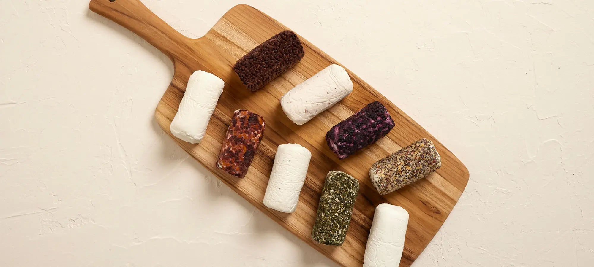 Vermont Creamery Goat Cheeses on Board