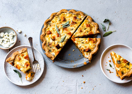 Butternut Squash Quiche with Goat Cheese and Leeks Vermont Creamery