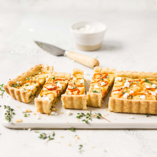 Bacon and Pepper Goat Cheese Tart