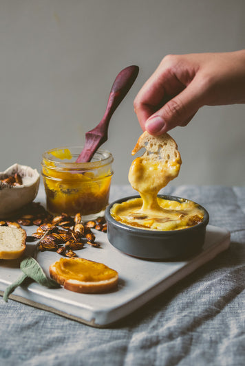 Baked St. Albans with Pumpkin and Pear Butter