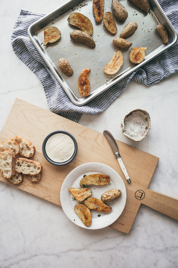 Baked St. Albans With Herb Roasted Fingerling Potatoes