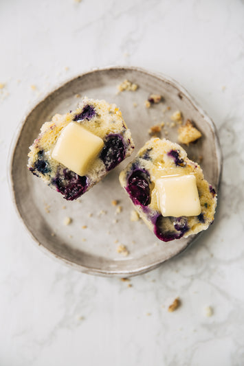 Blueberry Lemon Muffin with Crunchy Streusel Topping