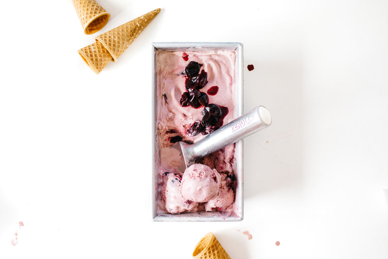 Cherry Goat Cheese Ice Cream