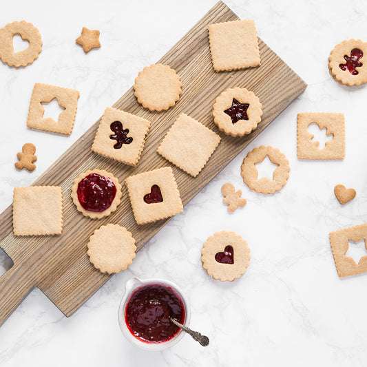 Chèvre Linzer Cookies