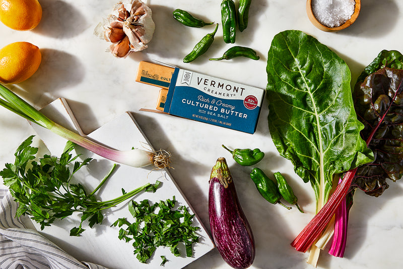 Eggplant & Shishito Phyllo Pie