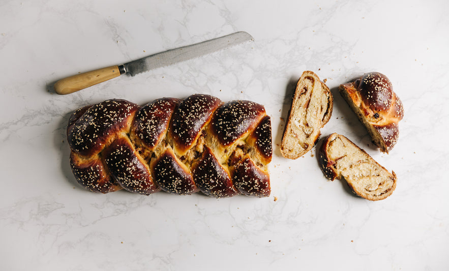 Fig & Goat Cheese Braided Egg Bread