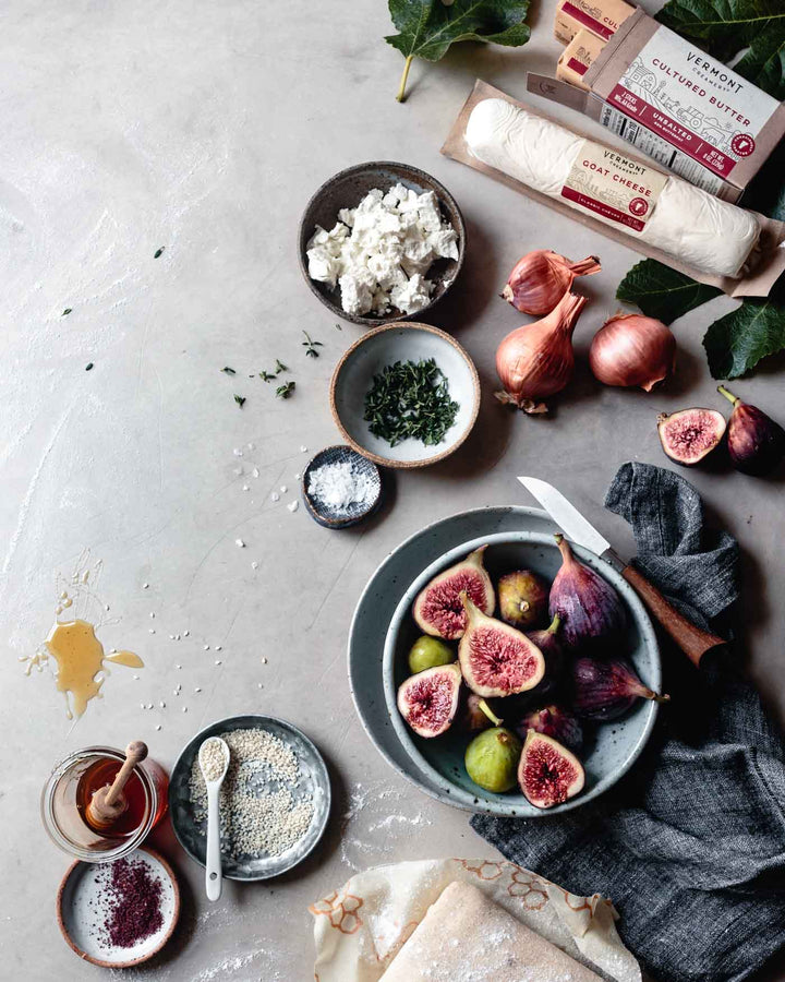 Savory Fig and Goat Cheese Galettes Vermont Creamery