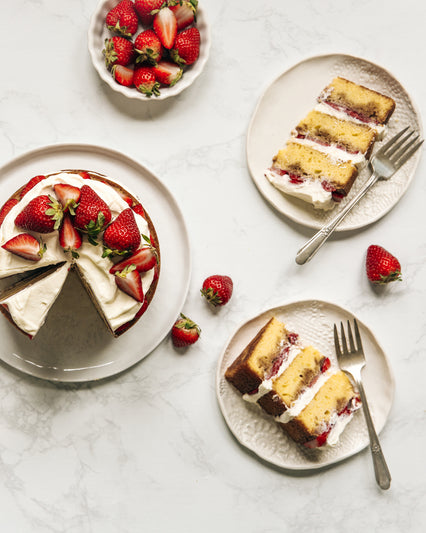 Strawberries & Cream Cake