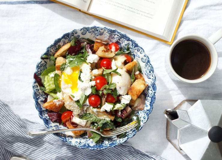 Deconstructed Eggs Benedict Breakfast Salad