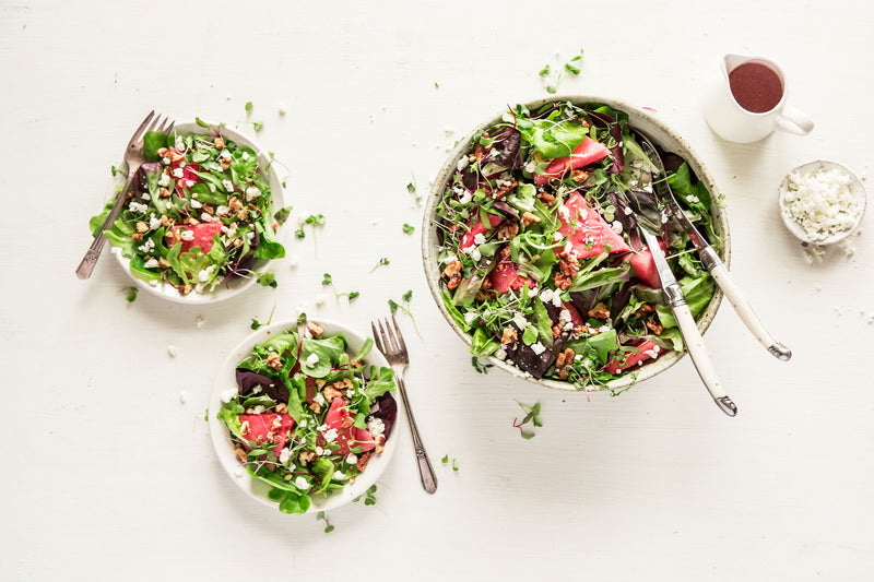 Watermelon and Fresh Goat Cheese Salad