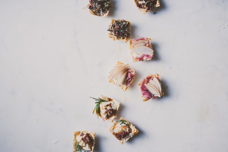 Whipped Goat Cheese Filo Tarts