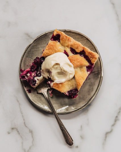 Wild Berry Slab Pie with Crème Fraîche